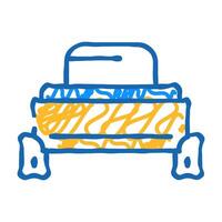 push button switch icon doodle illustration vector