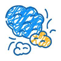 dust particle icon doodle illustration vector
