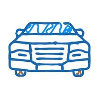 car transport vehicle icon doodle illustration vector