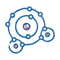 connection molecular structure icon doodle illustration vector