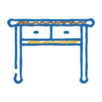 table living room icon doodle illustration vector