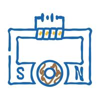 ac generator electrical engineer icon doodle illustration vector