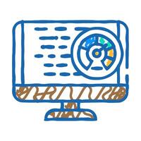 performance optimization software icon doodle illustration vector