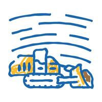 surface mining icon doodle illustration vector