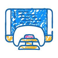 programming game development icon doodle illustration vector