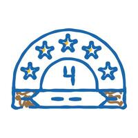 energy star rating green living icon doodle illustration vector