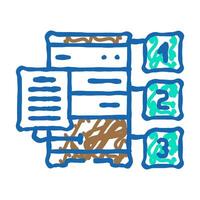 query optimization database icon doodle illustration vector
