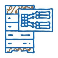 indexing data database icon doodle illustration vector