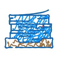 document stack list icon doodle illustration vector