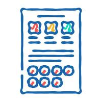 style guide ux ui design icon doodle illustration vector