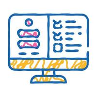 usability testing ux ui design icon doodle illustration vector