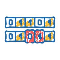 genetic algorithm icon doodle illustration vector
