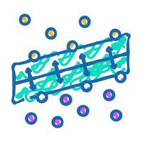 support machine svm algorithm icon doodle illustration vector