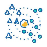 nearest neighbors knn algorithm icon doodle illustration vector
