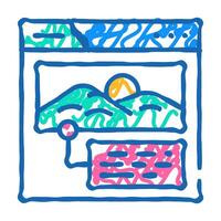 alt text seo icon doodle illustration vector