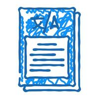content localization technical writer icon doodle illustration vector
