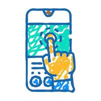 user testing ux ui design icon doodle illustration vector
