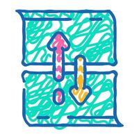 scroll hijacking ux ui design icon doodle illustration vector