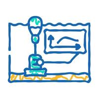 currents tidal power icon doodle illustration vector