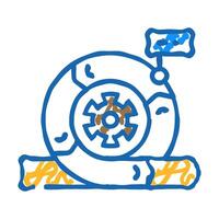 agile methodology analyst icon doodle illustration vector