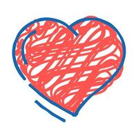heart symbol love icon doodle illustration vector