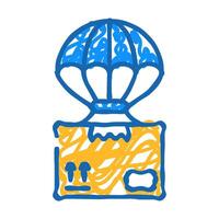dropshipping icon doodle illustration vector