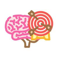 target brainstorm color icon illustration vector