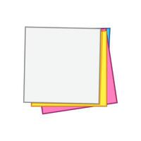 sketch memo paper cartoon illustration vector