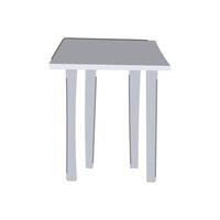 industrial metal table cartoon illustration vector