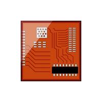 microcontroller microcontroller cartoon illustration vector