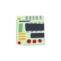arduino microcontroller cartoon illustration vector