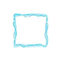 force thunder frame cartoon illustration vector