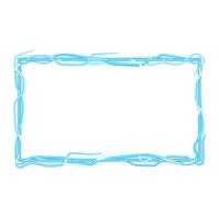 nature thunder frame cartoon illustration vector