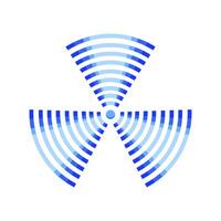 interference wireless signal wave cartoon illustration vector