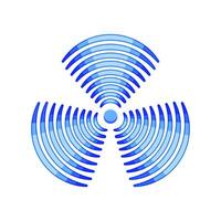 bandwidth wireless signal wave cartoon illustration vector