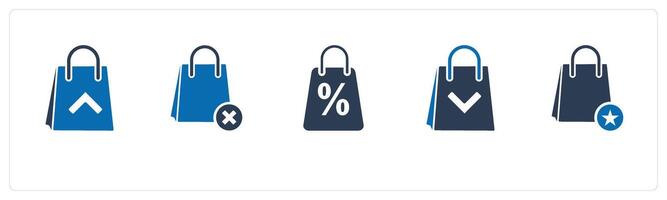A set of 5 Business icon as delivery email, remove item, love box vector