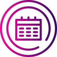 Events Line Gradient vector