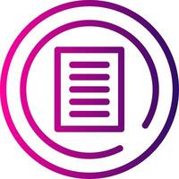 Terms of Service Line Gradient vector