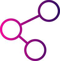 Share Line Gradient vector