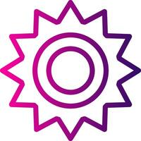 Settings Line Gradient vector
