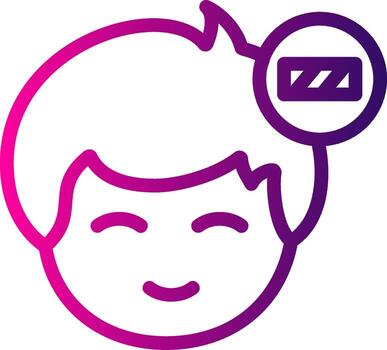 cargando hilandero línea degradado vector