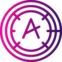 Dyslexia friendly Line Gradient vector