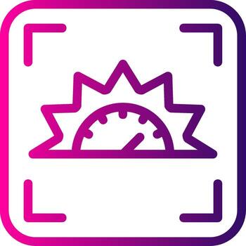 Focus indicator Line Gradient vector