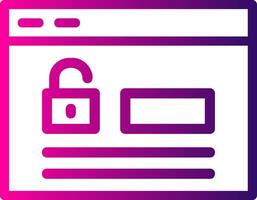 Login Line Gradient vector