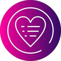 Wishlist Glyph Gradient vector