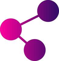 Share Glyph Gradient vector