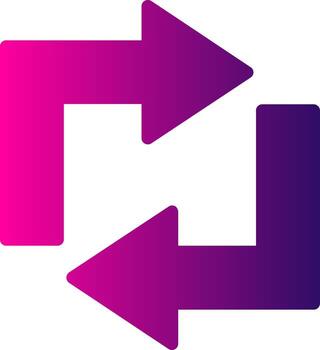 actualizar glifo degradado vector