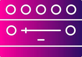 Notification Bar Glyph Gradient vector