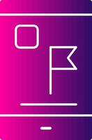 Flag Glyph Gradient vector