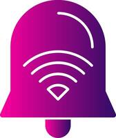Wi-Fi Signal Glyph Gradient vector